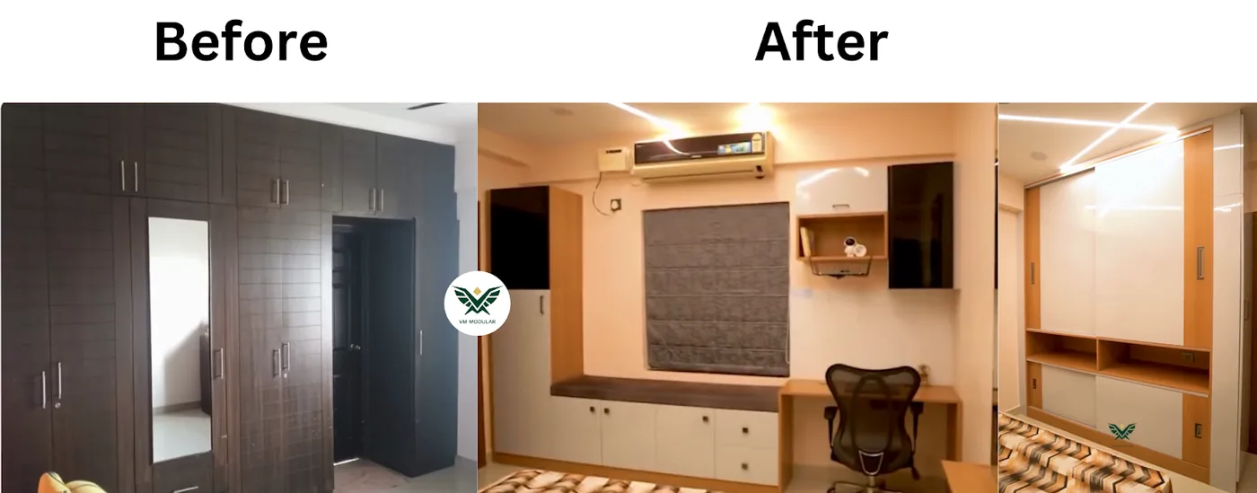 Modular wardrobe design | ARK Towers (Hyderabad) Project | VM Modular